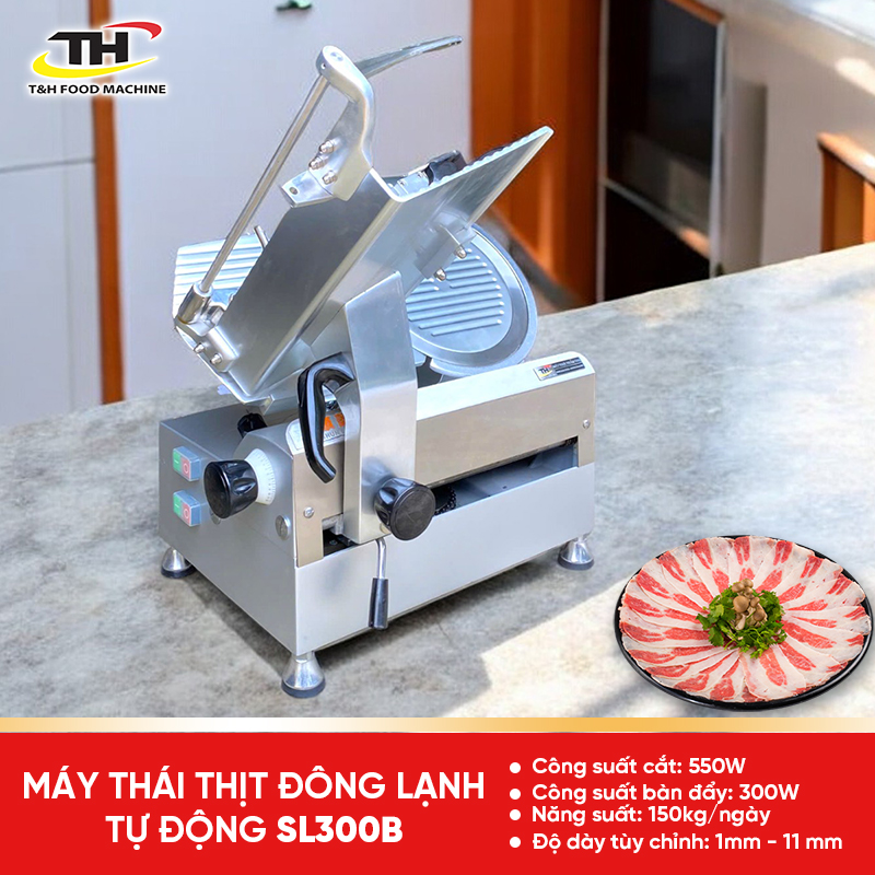 Máy Thái Thịt Chín, Đông Lạnh SL300B Tiêu Chuẩn Châu Âu, Nhập Khẩu Nguyên Chiếc