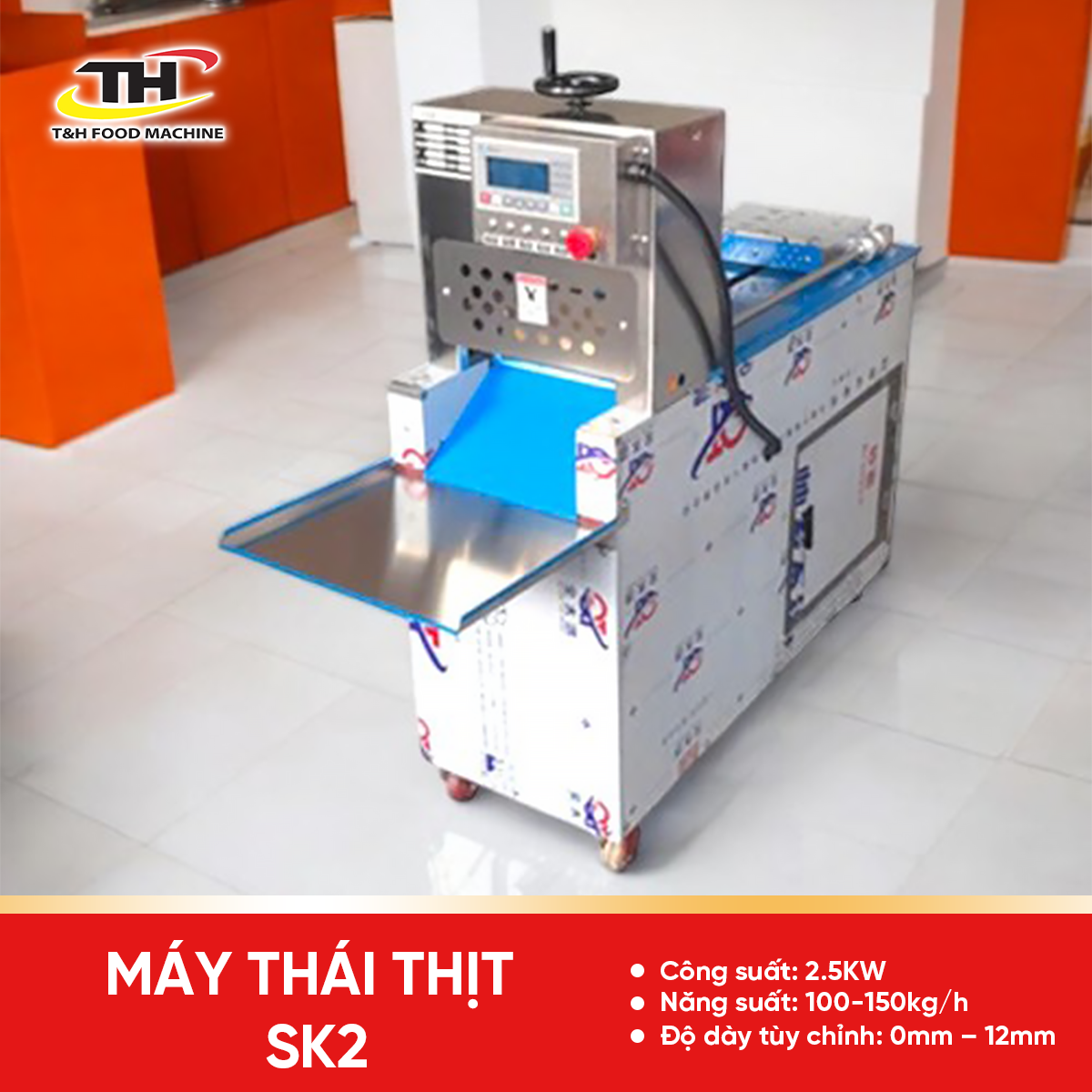 Máy Thái Thịt Đông Lạnh Thái Được Cả Sụn, Công Suất 2500W