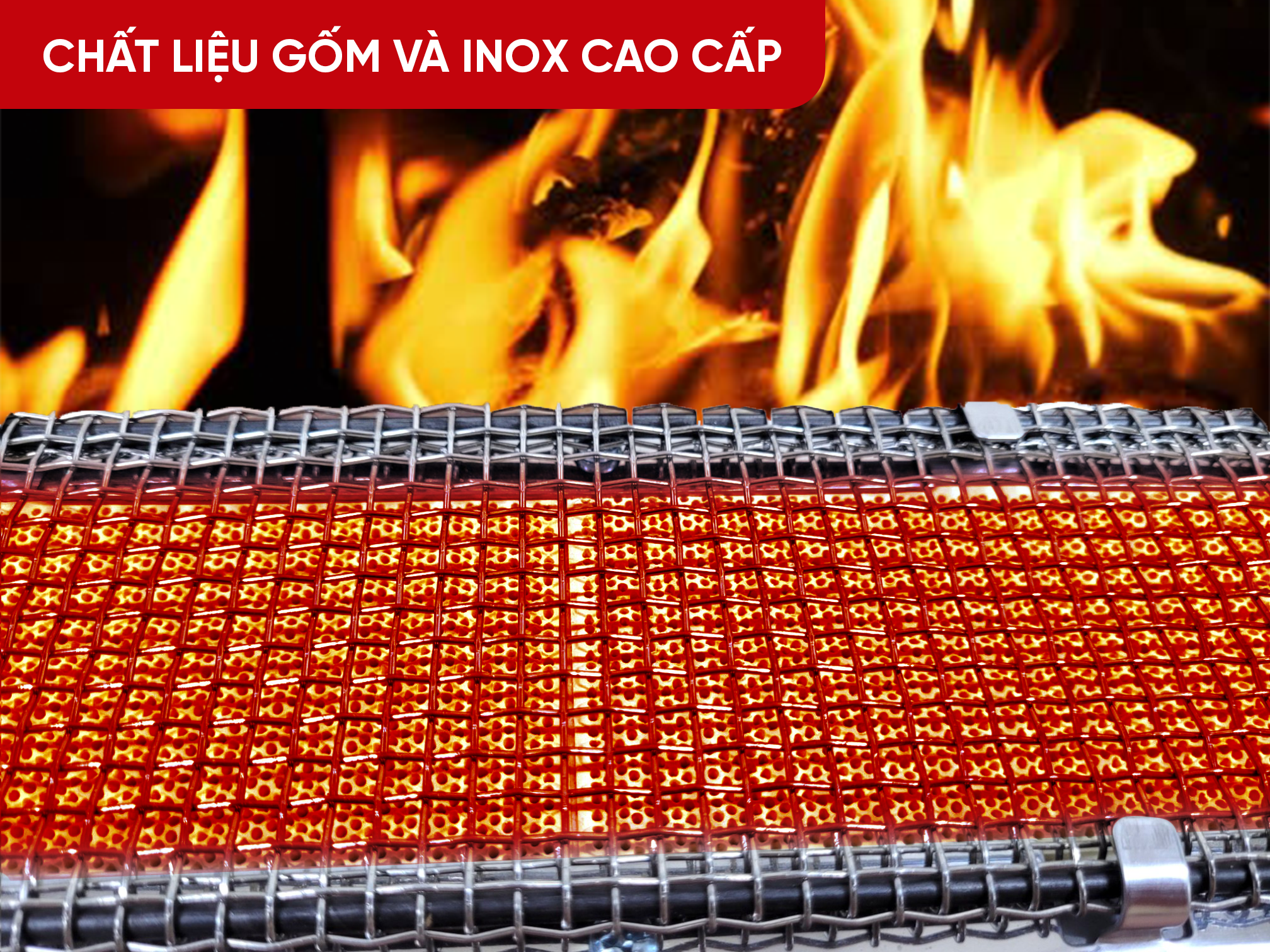 Họng đốt bếp nướng không khói T60,T120