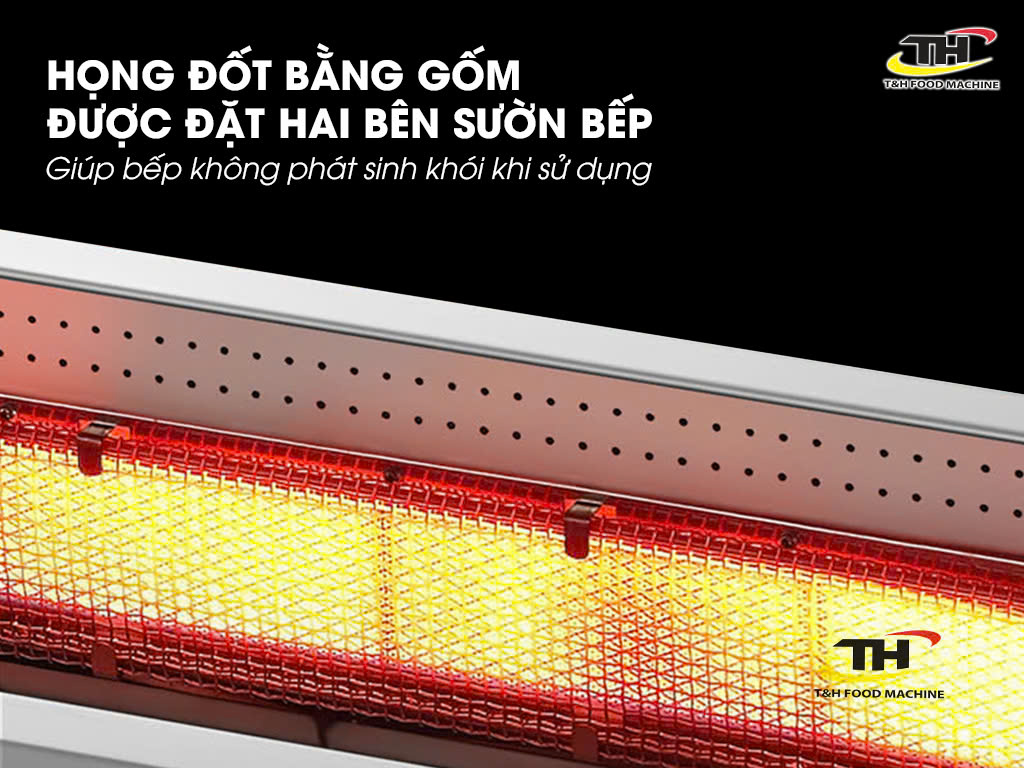 Họng đốt bếp nướng thịt xiên không khói