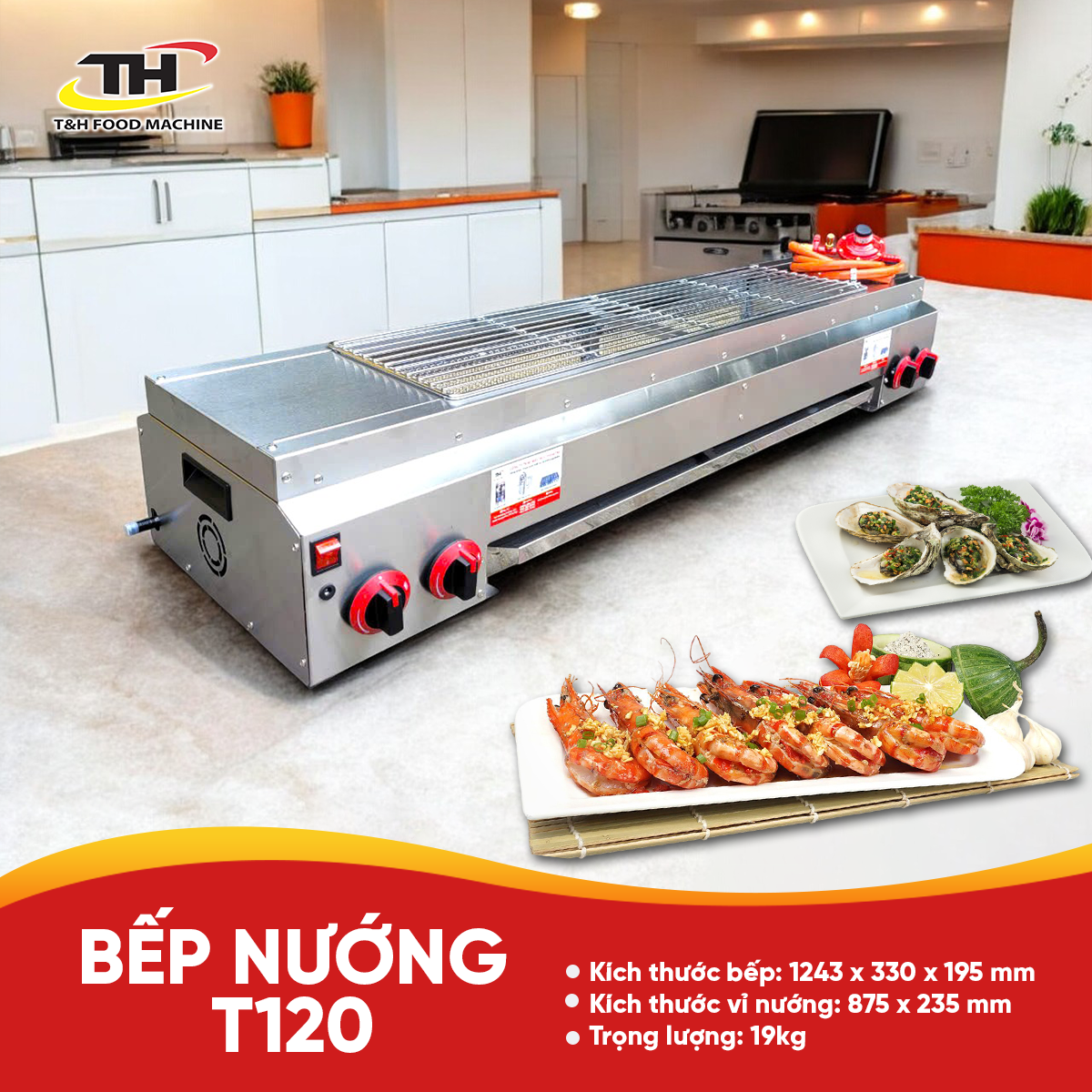 Bếp Nướng Không Khói T120