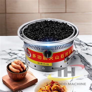 Bếp Nướng Xúc Xích Bằng Đá Dùng Gas