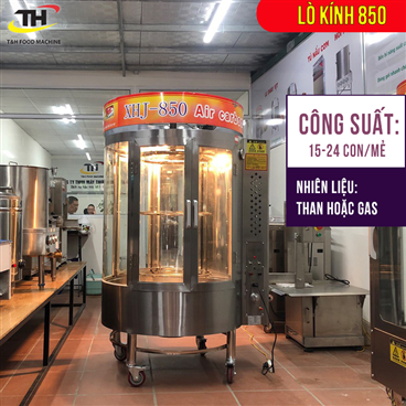 Lò Quay Vịt, Gà, Heo, Thỏ Kính Xoay 850 Nhập Khẩu Nguyên Chiếc