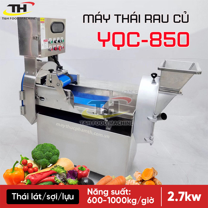 Máy Thái Rau Củ Công Nghiệp 3 Trong 1 YQC850